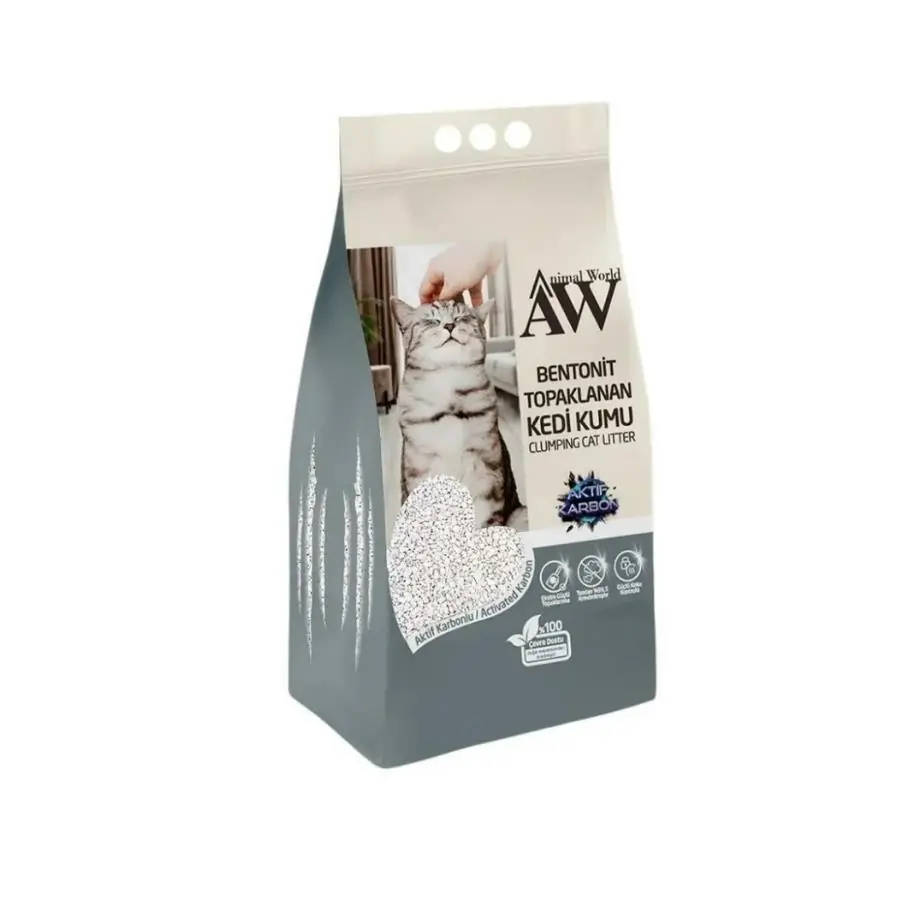 Animal World Activated Carbon Clumping Bentonite Litter