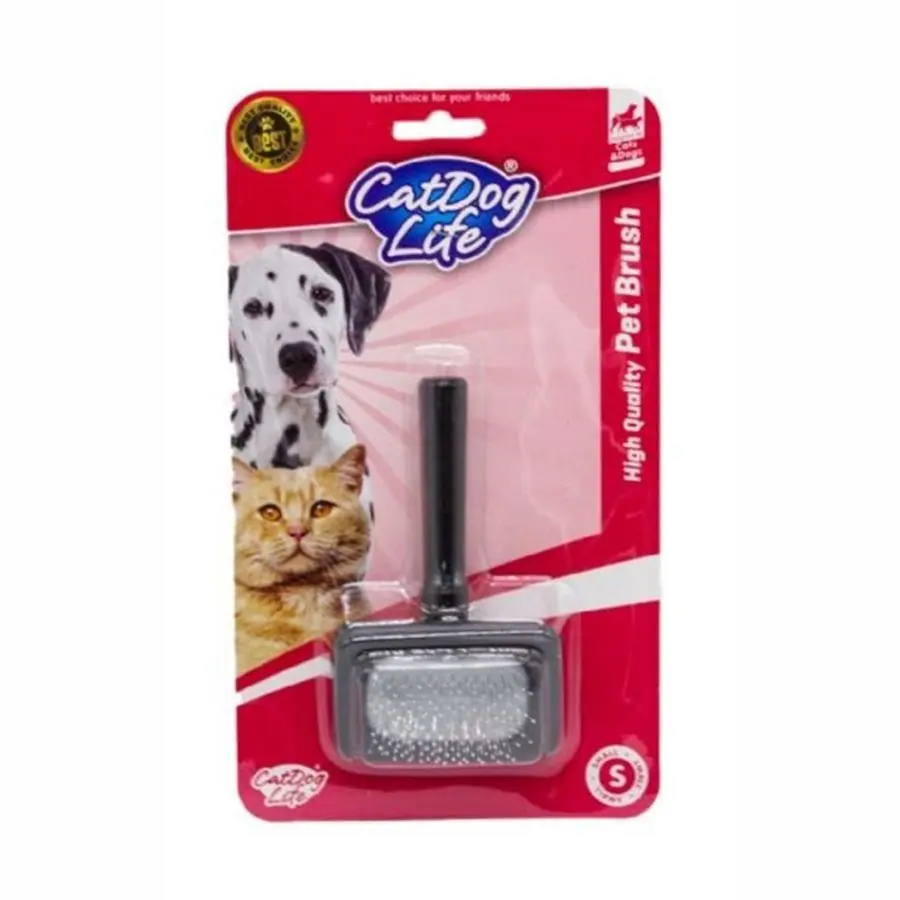 Doglife Wooden-Handle Pin Brush for Cats & Dogs