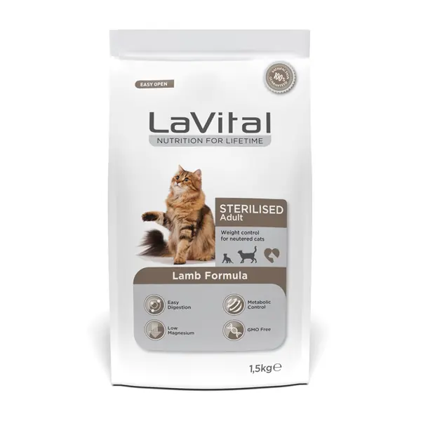 LaVital Sterilised Lamb Adult Cat Food